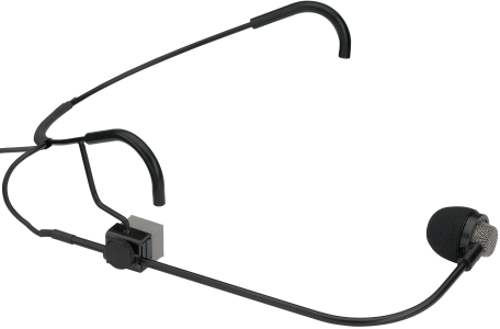 LIGHT, RUGGED HEAD-WORN MIC FOR PRESENTERS WITH CONNECTOR FOR USE SHURE BODYPACK TRANSMITTERS