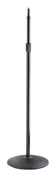 HEAVY DUTY MIC STAND EBONY BLACK WITH INTEGRAL AIR SUSPENSION / ROUND BASE 12" DIAMETER
