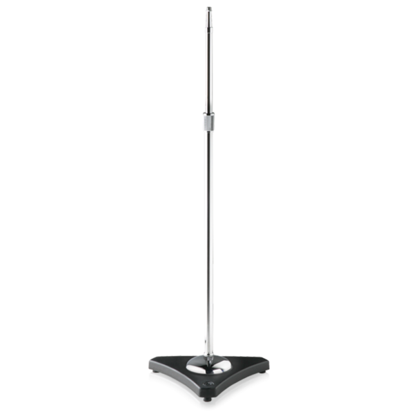 PROFESSIONAL MIC STAND W/ AIR SUSPENSION, TRIANGULAR BASE, HEIGHT EXTENSION UP TO 62"