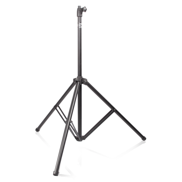 HEAVY-DUTY ALUMINUM SPEAKER STAND WEIGHING 7 LBS. SUPPORTS UP TO 150 LBS - ADJUSTABLE HEIGHT 57-85"