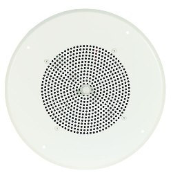 ASWG1DK AMPLIFIED CEILING SPEAKER W/BRIGHT WHITE GRILLE / 8" CONE / SELF-CONTAINED 1W AMPLIFIER