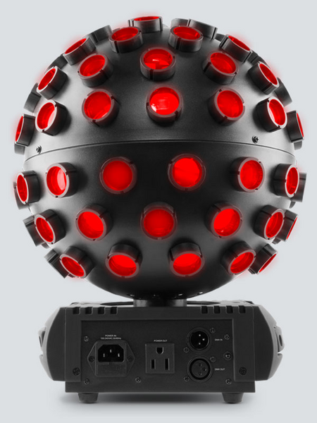 MIRROR BALL SIMULATOR, HIGH POWER QUAD-COLOR LEDS, 3 LED ZONES