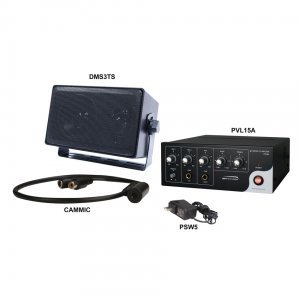 TWO-WAY AUDIO KIT FOR DVR'S WITH PVL15A AMPLIFIER