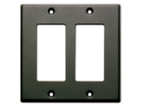 DOUBLE COVER PLATE - BLACK