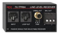 PASSIVE SINGLE-PAIR RECEIVER - TWISTED PAIR FORMAT-A  - BALANCED LINE OUTPUT