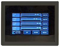 REMOTE AUDIO CONTROL PANEL WITH TOUCH DISPLAY, DESIGNED FOR EXCLUSIVE USE WITH M-8080D