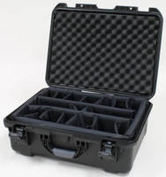 BLACK WATERPROOF INJECTION MOLDED CASE WITH INTERIOR DIMENSIONS OF 20" X 14" X 8".