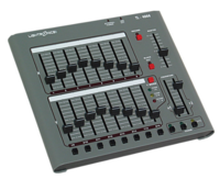 16CH, 8 SCENES, 2 PROGRAMMABLE CHASES, STANDARD DMX512 (5 PIN/3P AVAIL), OPTIONAL LMX-128