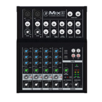 8CH COMPACT MIXER, 2 MIC/LINE INPUT, 2 STEREO 1/4 INPUT, 1 AUX SEND W/ STEREO 1/4 RETURNS