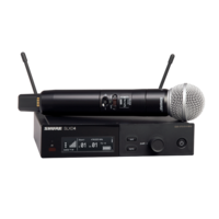 SLX-D WIRELESS VOCAL SYSTEM WITH SLXD4 RECEIVER AND SLXD2/SM58 HANDHELD TRANSMITTER WITH SM58 MIC