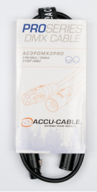 3'-3 PIN PRO DMX CABLE