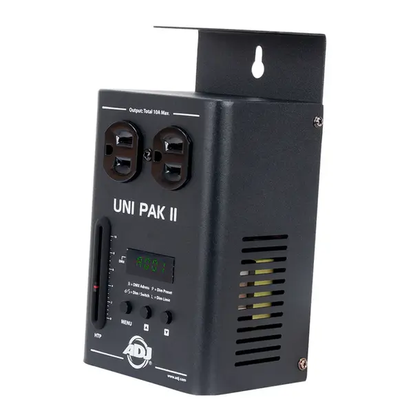 UNI PAK II - COMPACT, 1 CHANNEL DIMMER/SWITCH PACK, STANDARD DMX-512 PROTOCOL, 3-PIN XLR IN/OUT