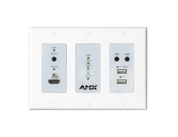 4K60 MWC/DANTE AV-A DECODER WALLPLATE (US & UK/EU)