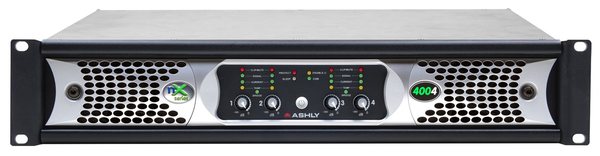 4CH POWER AMPLIFIER, ASHLY NX MULTI-MODE 4 X 400 WATTS @ 8, 4, AND 2 OHMS, AND 4 X 400 @ 70V, 100V