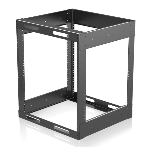 EASY-TO-ASSEMBLE, STACKABLE UTILITY FRAMES / OPEN CABINET FRAME - 12 RU