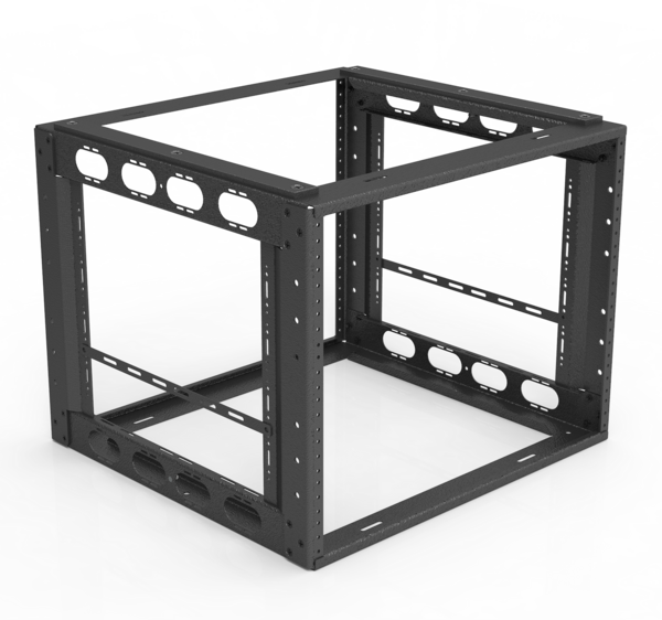 8RU FURNITURE RACK 18" DEPTH 19" WIDE, OPTIMIZED FOR IN CABINET MOUNTING
