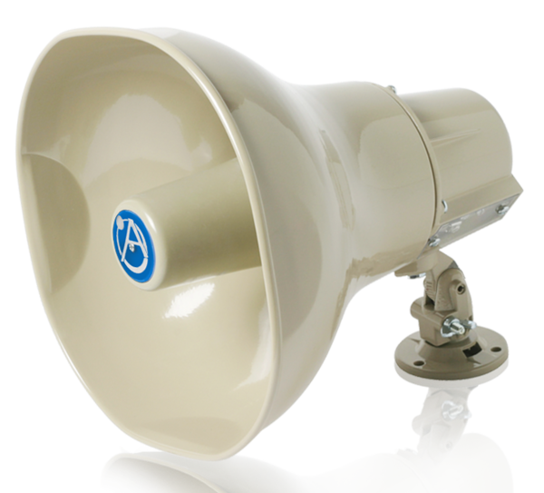 HORN LOUDSPEAKER WITH 25V/70.7V/100V-30W TRANSFORMER (BEIGE)