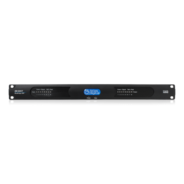 BLUEBRIDGE 8 INPUT X 8 OUTPUT NETWORKABLE DSP WITH DANTE - PLUG & PLAY DIGITAL AUDIO NETWORKING