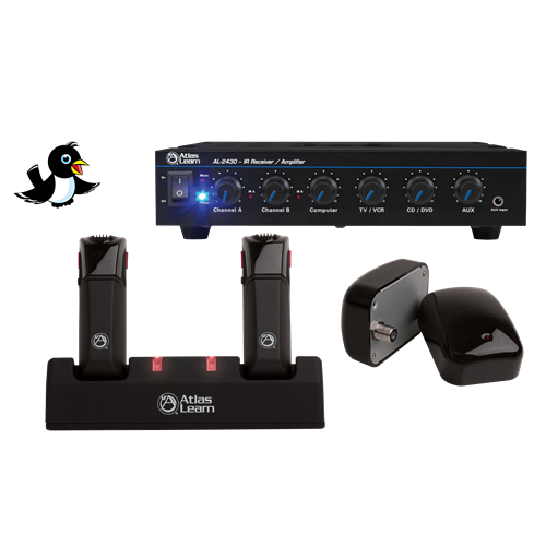 ATLAS LEARN DUAL MAGPIE WIRELESS MIC AND DUAL IR DOME KIT