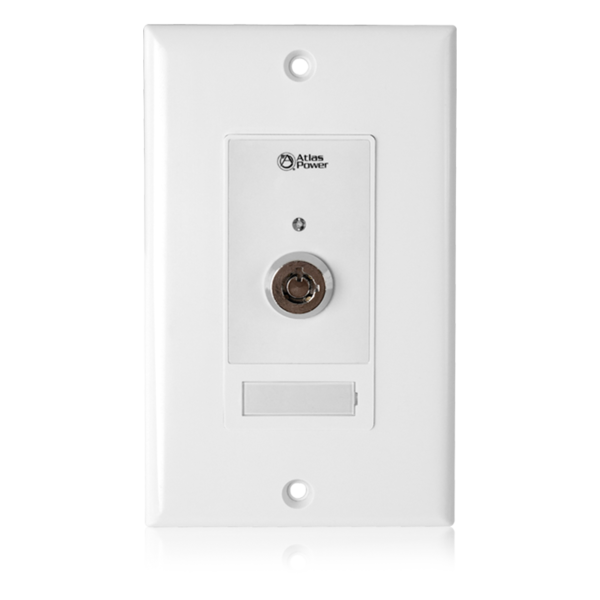 WALL PLATE KEY SWITCH, MOMENTARY CONTACT CLOSURE