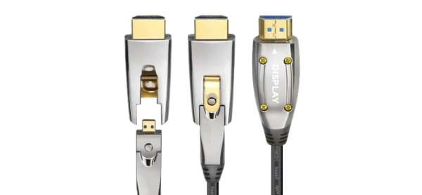 100 FT 8K HDMI AOC CABLE ( MICRO HDMI TO HDMI ON ONE END ) CL2 FT4 PVC - DETACHABLE HEAD