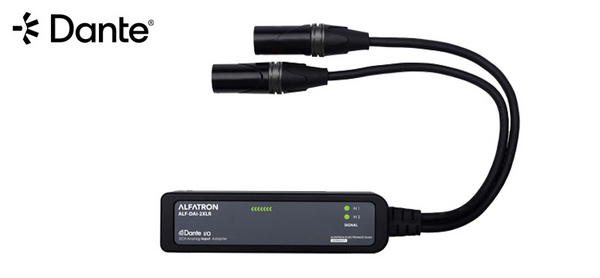 2 CHANNEL ANALOG TO DANTE INPUT ADAPTER