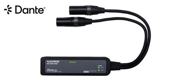 DANTE TO 2CH ANALOG OUTPUT ADAPTOR