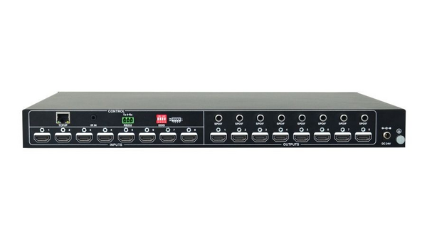 8X8 HDMI MATRIX SWITCHER THAT FEATURES RECEIVING UP TO 8 HDMI1.4& HDCP2.2
