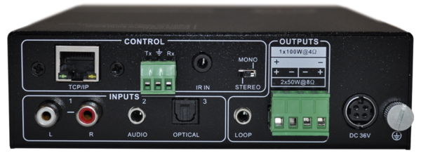 COMPACT-SIZE DIGITAL AMPLIFIER (CLASS-D) BOASTS COMPLETE EQ ADJUSTMENT AND INTUITIVE WORK STATUS DIS