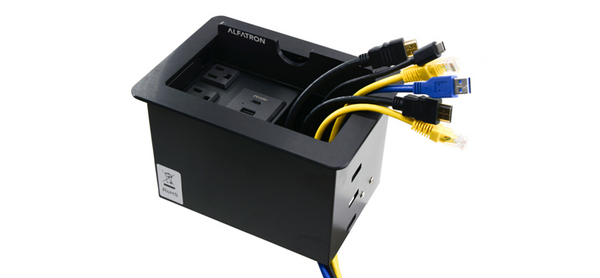 PULL THROUGH CABLE DESK POPUP