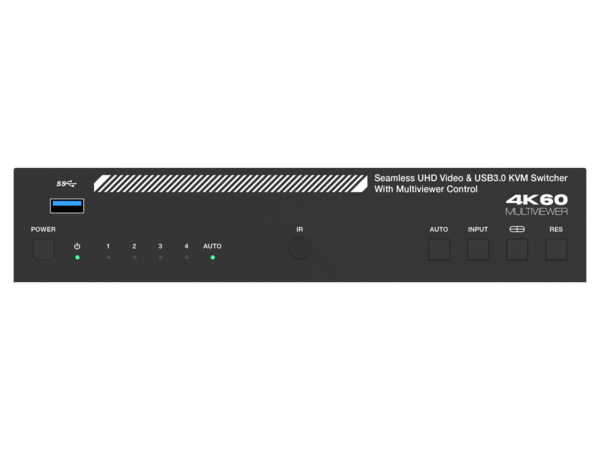4K60 4×1 SEAMLESS UHD VIDEO & USB 3.0 KVM SWITCHER