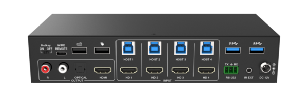 4K60 4×1 SEAMLESS UHD VIDEO & USB 3.0 KVM SWITCHER