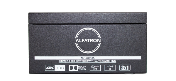 3X1 HDMI FULL 4K AUTOMATIC SWITCHER, WITH HDCP 2.2. EDID PASS-THROUGH, DOLBY VISION SUPPORTED, HDCP
