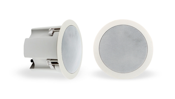 2 WAY 4" LOUDSPEAKER WITH BACKBOX. 20W 8OHM, 20/10/5/2.5W @ 70V/100V, 90-20,000HZ, 87DB 1W 1M. DIME