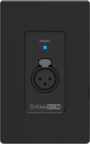 ATMOSPHERE REMOTE XLR INPUT / BLACK WALL PLATE