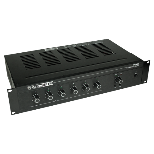 6-INPUT 240W MIXER AMPLIFIER W/GLOBAL POWER SUPPLY  25V, 70V, 100V, 8OHM / INCLUDES RACK KIT