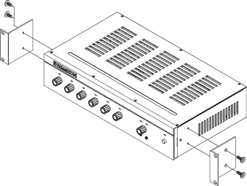 RACK MOUNT KIT FOR 1 AA120G OR AA240G AMPLIFIER