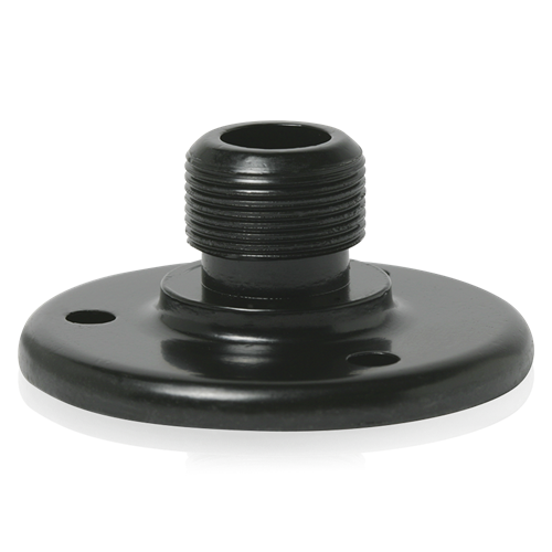 SURFACE MOUNT MALE MIC FLANGE 5/8" #27 THREAD/ BULK PACK, EBONY (PRICED EACH, MUST PURCH QTY 100)