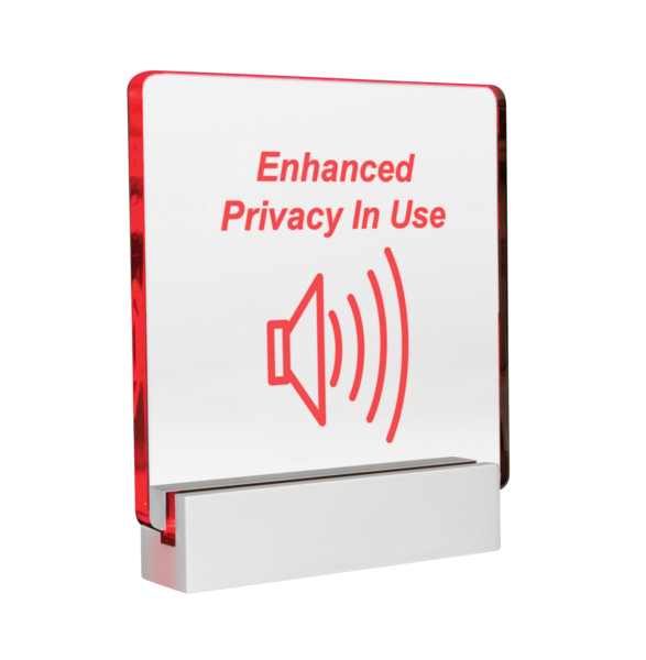 ENHANCED PRIVACY VISUAL INDICATOR FOR USE WITH ASP-MG2240