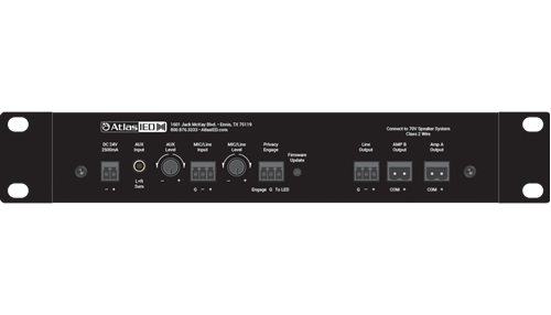 AMPLIFIED SOUND MASKING SYSTEM WITH ONBOARD DSP / 2 ZONE SOUND MASKING CONTROLLER W/2CH X30W AMP