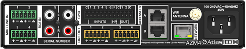 ATMOSPHERE 4-ZONE AUDIO PROCESSOR/ DSP -6 INPUTS 4 OUTPUTS - SUPPORTS UP TO 16 ACCESSORIES