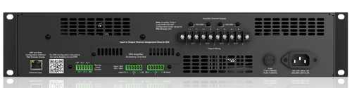 2/4CH NETWORKABLE 2400W POWER AMPLIFIER / 2 X 1200W @ 70V/100V / 4 X 500W @ 4O / 4 X 300W @ 8O / 2RU