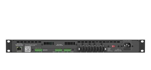 4CH 400W NETWORK AMP, INTEGRATED DSP, 4X100W@70/100V, 4X75W @8OHM / SELECT 70V OR 8OHM PER CH / 1RU