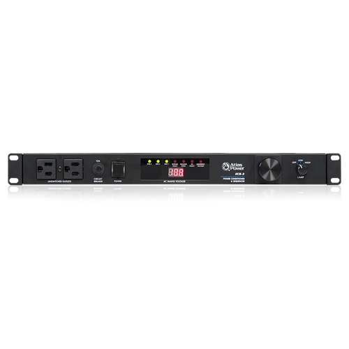 15A POWER SEQUENCER & CONDITIONER WITH 9 OUTLETS (6 REAR / 2 FRONT) / 1 RU