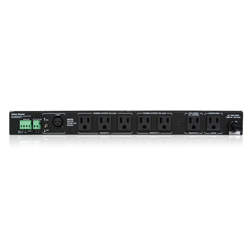 15A POWER SEQUENCER & CONDITIONER WITH 9 OUTLETS (6 REAR / 2 FRONT) / 1 RU