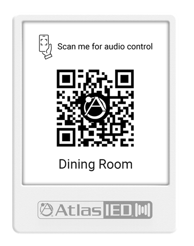 ATMOSPHERE QR CODE HOLDER FOR VIRTUAL WALL CONTROLLER / SCREW TO WALL OR USE TAPE /  PACK OF 5