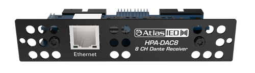 EIGHT-INPUT DANTE ACCESSORY CARD FOR HPA AMPLIFIERS