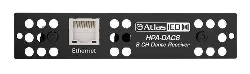 EIGHT-INPUT DANTE ACCESSORY CARD FOR HPA AMPLIFIERS