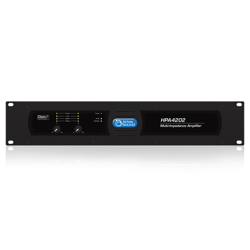 HPA SERIES 2100W X 2 POWER AMPLIFIER - 70.7V/100V AND 2OHM, 4OHM, AND 8OHM OUTPUT CONFIGURABLE