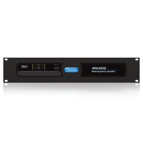 HPA SERIES 2100W X 2 POWER AMPLIFIER - 70.7V/100V AND 2OHM, 4OHM, AND 8OHM OUTPUT CONFIGURABLE